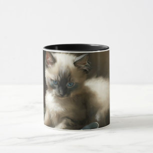 Mug Tangle de ruban Siamese Kitten
