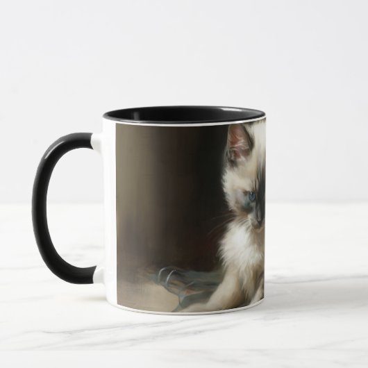 Mug Tangle de ruban Siamese Kitten (Gauche)