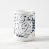 Mug Tangle noir et blanc dessin représentant les abeil (Centre)