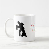 Mug Tango ! Musique Couple de salle de bal (Gauche)