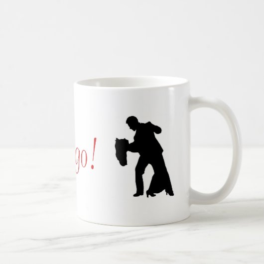 Mug Tango ! Musique Couple de salle de bal (Droite)