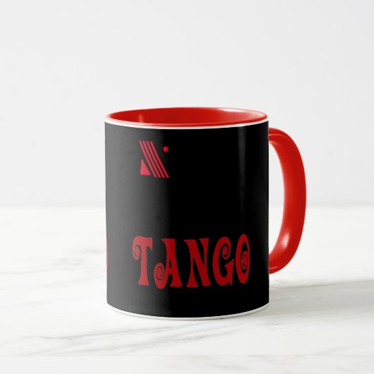 Mug Tango rouge (Devant droit)