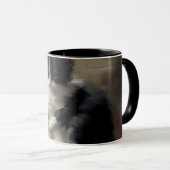 Mug Tangup Dans Fun Black and White Kitten (Devant droit)