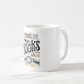 Mug Tant de livres si peu de cafés (Devant droit)