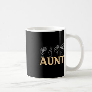 Mug Tante ASL American Sign Language Interprète Sourd 