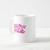Mug "Tante" aux fleurs, couleur personnalisée (Devant gauche)