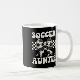 Mug Tante de football Coquette drôle Bow Tante de foot
