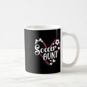 Mug Tante de football Tante du cœur d'un joueur de foo