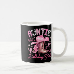 Mug Tante de la fille d'anniversaire vachère rose west