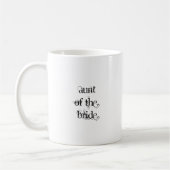 Mug Tante de la jeune mariée (Gauche)