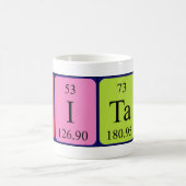 Mug Tante de nom de table périodique (Centre)