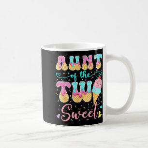 Mug Tante des deux mignonnes filles de 2 ans glace 
