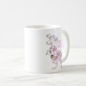 Mug Tante Dinosaur Floral Fleur Cadeaux d'anniversaire (Devant droit)