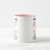 Mug Tante drôle parce que mauvaise influence sonne pir (Centre)