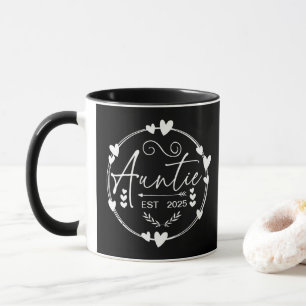 Mug Tante Est 2025 Faire-part bébé Tante Humour