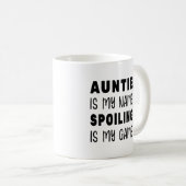 Mug Tante est mon nom Spoiling est mon jeu (Devant droit)