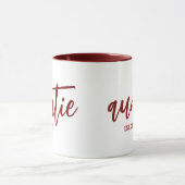 Mug Tante Est Personnalisée. Typographie de script de (Centre)