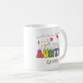 Mug Tante Fleur sauvage personnalisée (Devant droit)