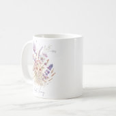 Mug Tante florale personnalisée (Devant gauche)