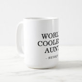 Mug Tante la plus froide du monde sur mesure (Devant gauche)