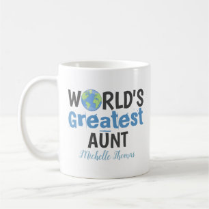 Mug Tante la plus grande du monde drôle et mignonne pe