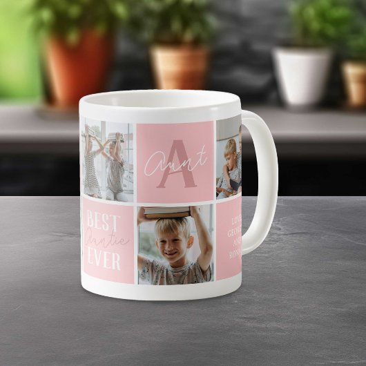 Mug Tante Moderne Collage Photo Rose