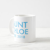 Mug tante personnalisée | Nouveau Faire-part de gr (Devant gauche)