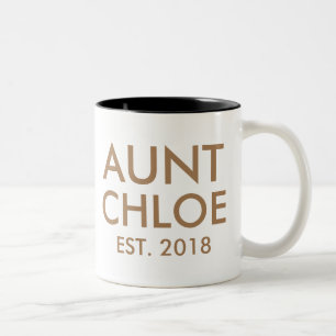 Mug tante personnalisée Nouveau Faire-part de gr