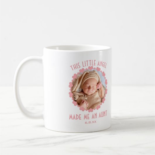 Mug Tante photo personnalisée pour bébé (Gauche)