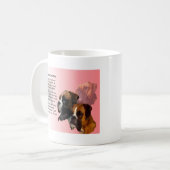 Mug Tante Poem - chien de boxeur (Devant gauche)