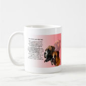 Mug Tante Poem - chien de boxeur (Gauche)