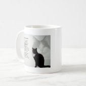 Mug Tante Poem - conception de chat (Devant gauche)
