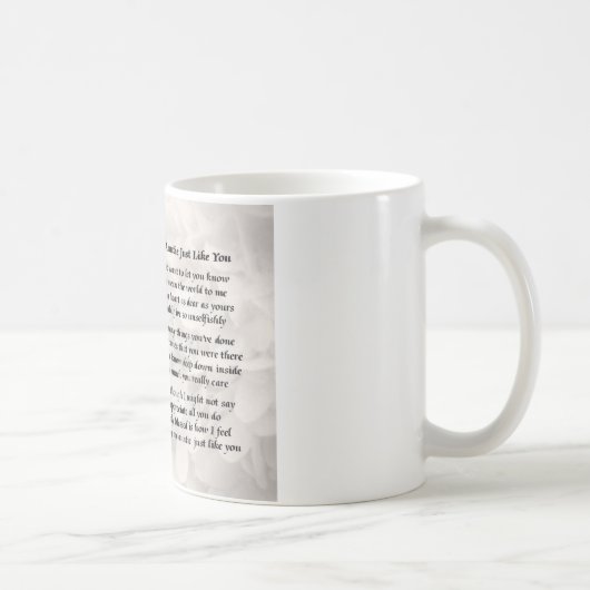 Mug Tante Poem - conception de roses (Droite)