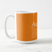 Mug Tante préférée Définition Orange Tatie (Gauche)