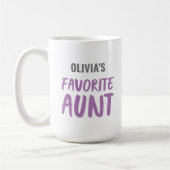 Mug Tante préférée personnalisée (Gauche)