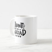 Mug "Tante Squad" avec les coeurs et la flèche (Devant gauche)