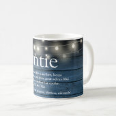 Mug Tante Tante Définition Éclairage de chaîne bleu ru (Devant droit)