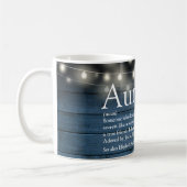 Mug Tante Tante Définition Éclairage de chaîne bleu ru (Gauche)