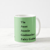 Mug Tante tante Godmother de Tia (Devant droit)