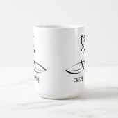 Mug Tantric Tabby - Texte de style sanscrit. (Centre)