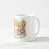 Mug Tanuki de bain japonais (Devant droit)