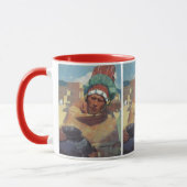 Mug Taos Indian tenant un pot d'eau par Blumenschein (Gauche)