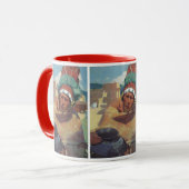 Mug Taos Indian tenant un pot d'eau par Blumenschein (Devant gauche)