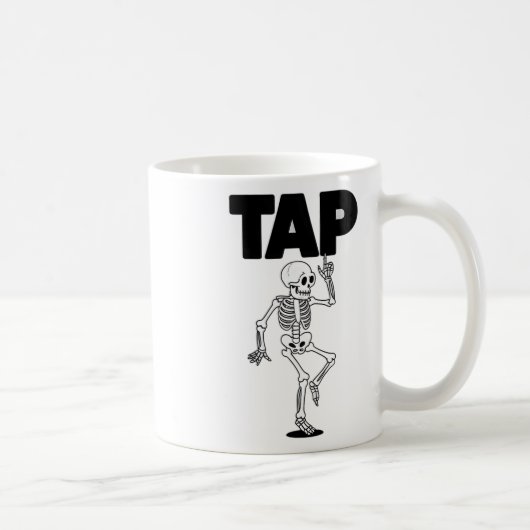 Mug Tap Dance Lover Skeleton Danser Professeur Danser (Droite)
