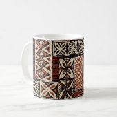 Mug Tapa hawaïen : Patchwork tribal (Devant gauche)