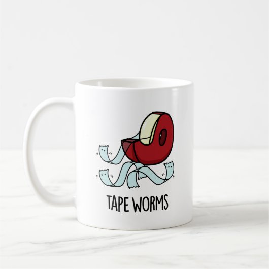 Mug Tape Vers Drôles de Blagues de Ruban Adhésif (Gauche)