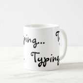 Mug Taper des lettres de texte noir (Devant droit)