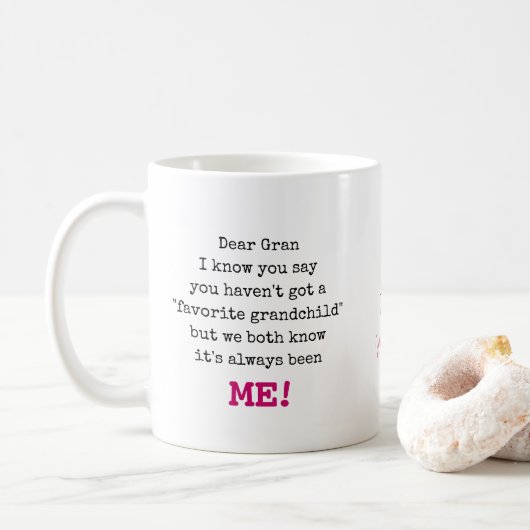 Mug Taperie de typographie de machine à écrire de type (Avec donut)