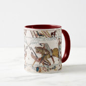 Mug TAPESTRE BAYEUX Mort du roi Harold à la bataille (Devant droit)