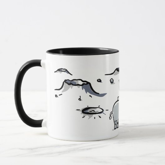 Mug tapir dans l'espace (Gauche)